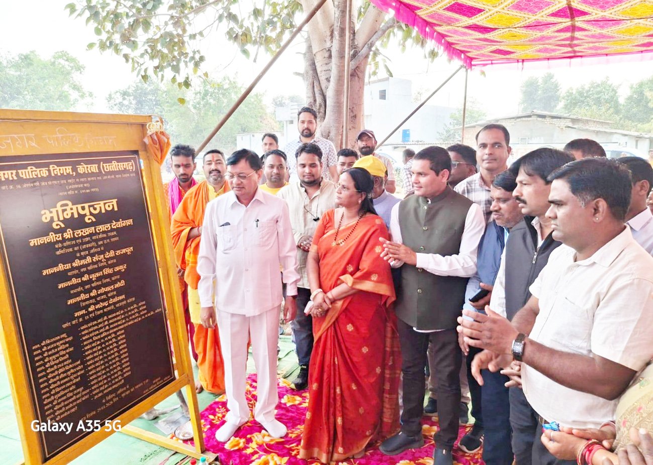 02 करोड़ से वार्ड क्र. 56 में बनेगा नाला, 38 लाख रू. से सरदार पटेल चौक का होगा सौंदर्यीकरण