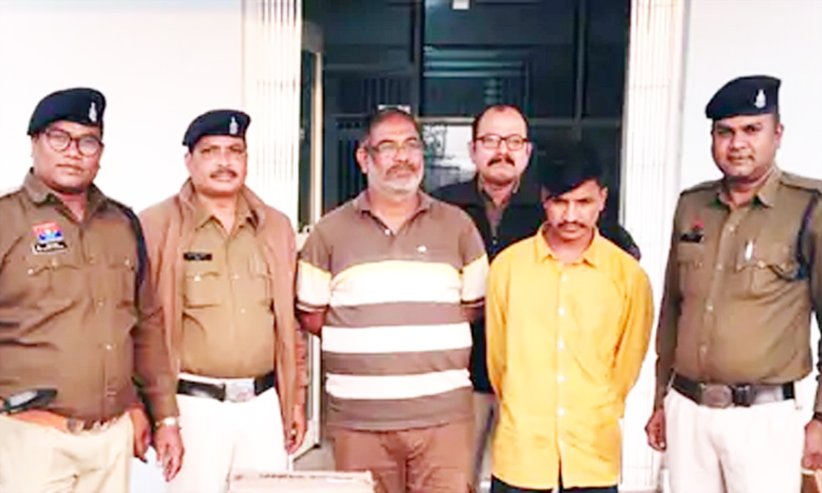 रेलवे फाटक रोड में अवैध रूप से शराब बिक्री, दो आरोपी गिरफ्तार