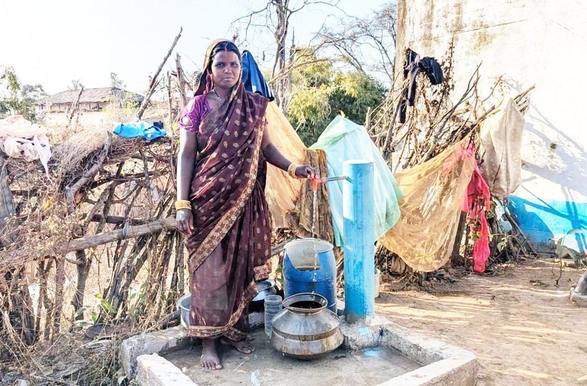 हर घर जल योजना से ग्राम कन्हारी में बदली पेयजल की तस्वीर