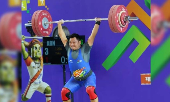 खेलो इंडिया ट्राइबल गेम्स 2026: अरुणाचल के लालू टाकु ने 94 किग्रा वर्ग में गाड़ा झंडा