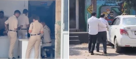 नशे में पूर्व गृहमंत्री के बेटे का हाईवोल्टेज ड्रामा — दुकानदार को मारी टक्कर, थाने में काटा बवाल, मूकदर्शक बनी रही पुलिस