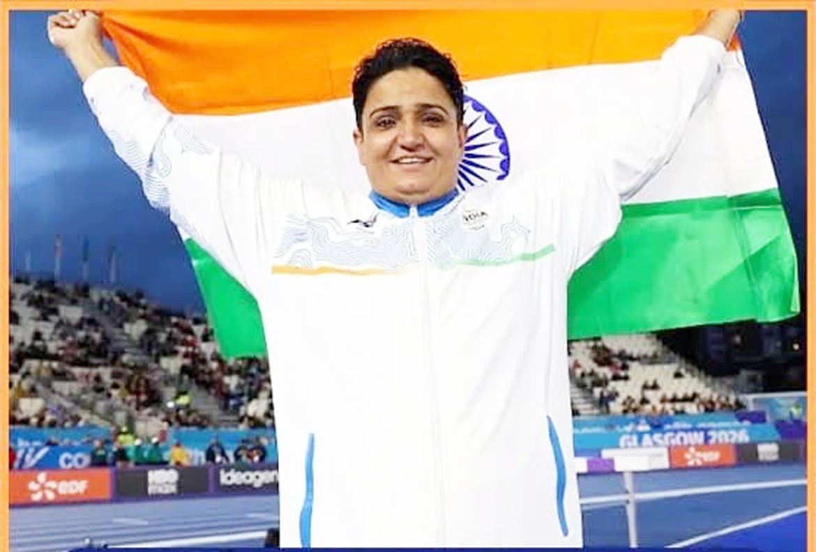 वित्त मंत्री ओपी चौधरी ने राष्ट्रमंडल खेल 2026 में स्वर्ण पदक विजेता शर्मिला धनखड़ को दी बधाई