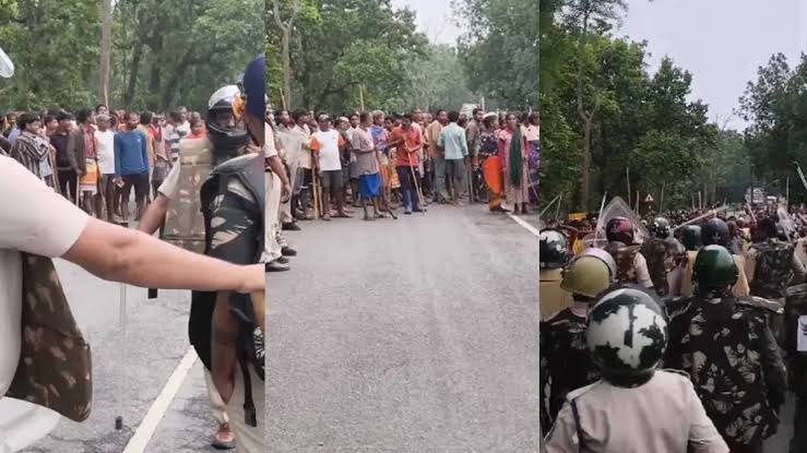 छत्तीसगढ़ के सूरजपुर में पुलिस पर पथराव, डीएसपी समेत कई जवान घायल 