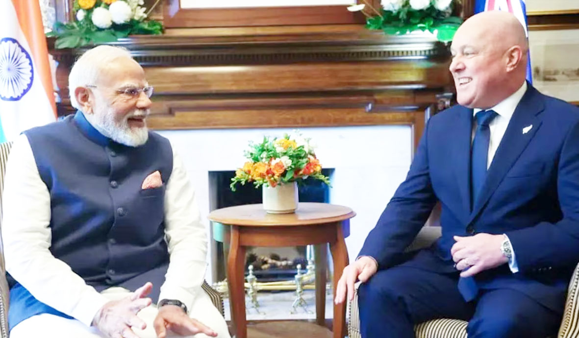 भारत-न्यूज़ीलैंड ने 2030 तक स्ट्रेटेजिक पार्टनरशिप का रोडमैप तैयार किया