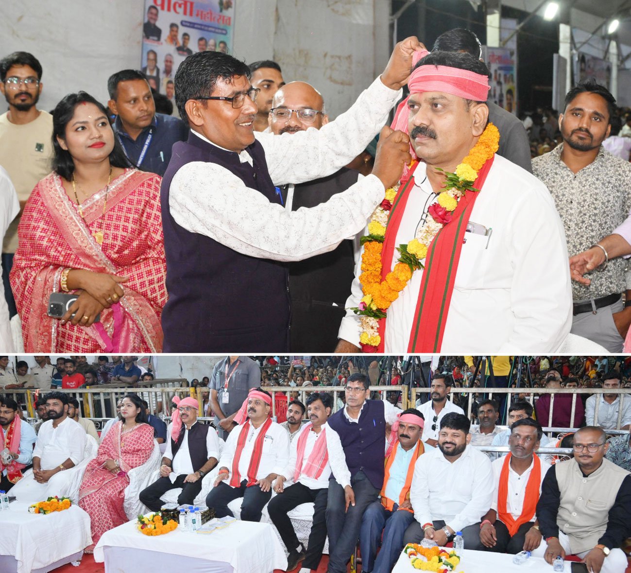 गृह मंत्री विजय शर्मा पोरा महोत्सव एवं किसान उत्सव में हुए शामिल