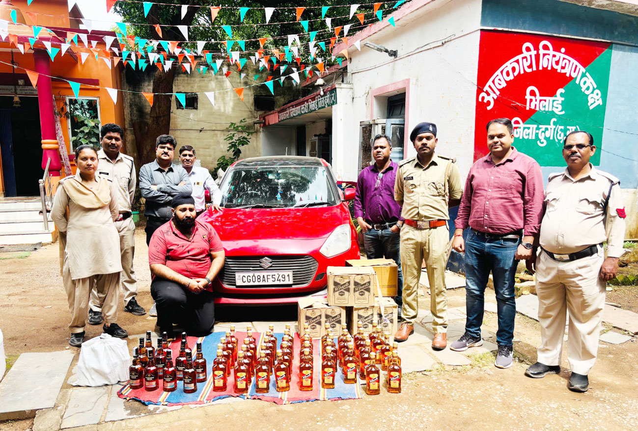 51 हजार की मदिरा एवं 4 लाख वाहन जब्त