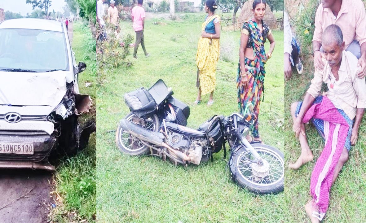 तेज रफ्तार कार की टक्कर से पिता-पुत्री घायल, बेटी की मौके पर मौत