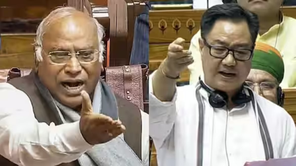 राज्यसभा में खरगे-रिजिजू के बीच तीखी नोकझोंक, बोलने के अधिकार और नियमों पर गरमाई बहस