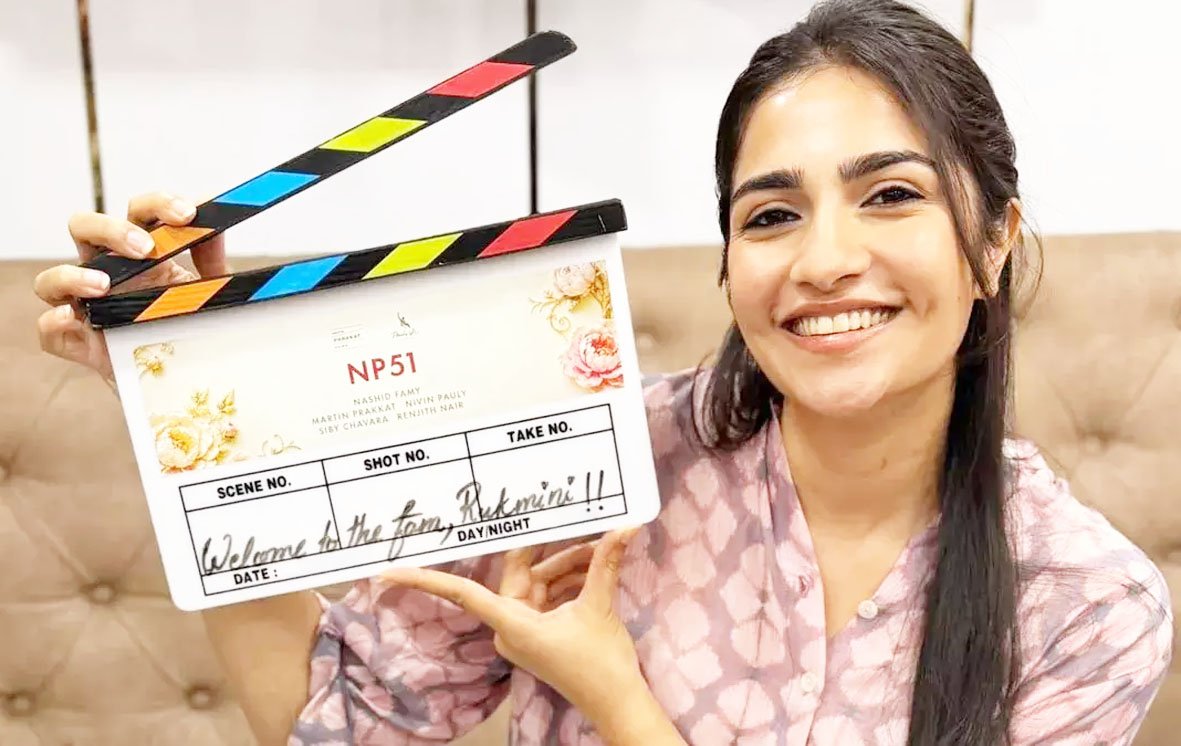 रुक्मिणी वसंत और निविन पॉली की जोड़ी ने 'NP51' के लिए शुरू की शूटिंग