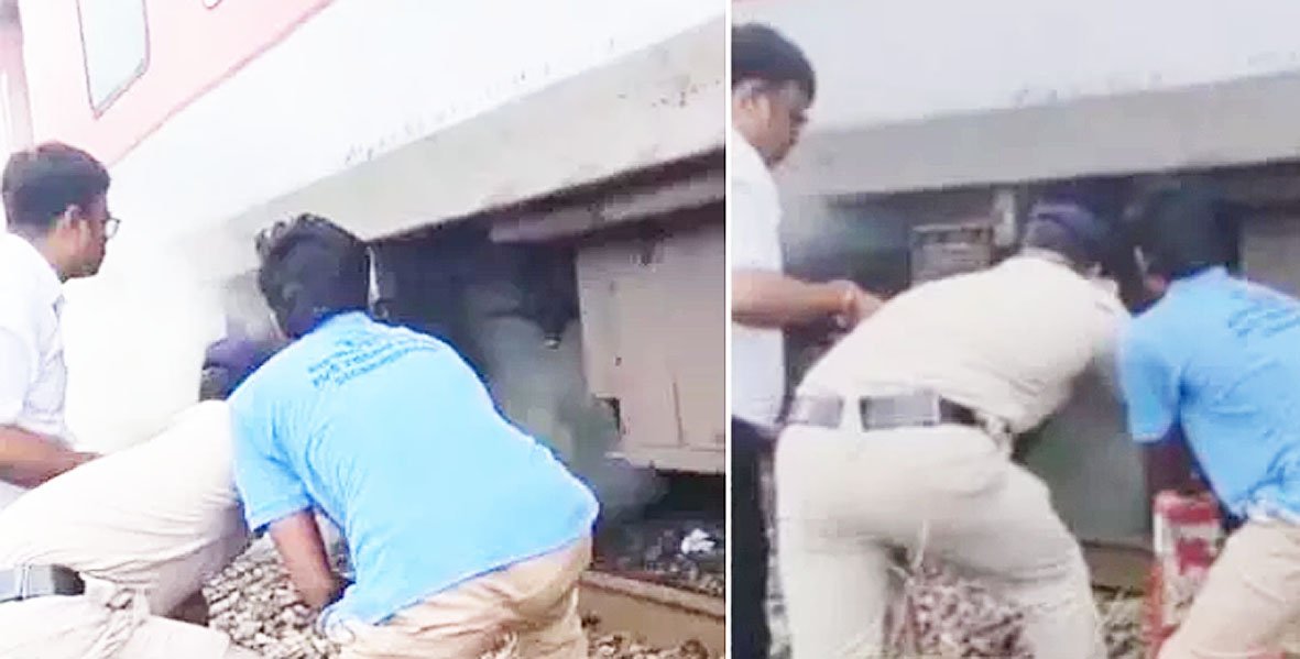 चलती ट्रेन के AC कोचों से उठा धुआं, RPF की सतर्कता से टला बड़ा रेल हादसा