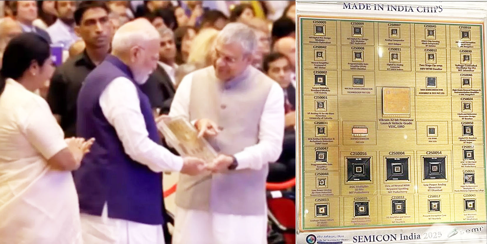 इसरो लैब से तैयार भारत का पहला स्वदेशी 32-बिट चिप "विक्रम" पेश