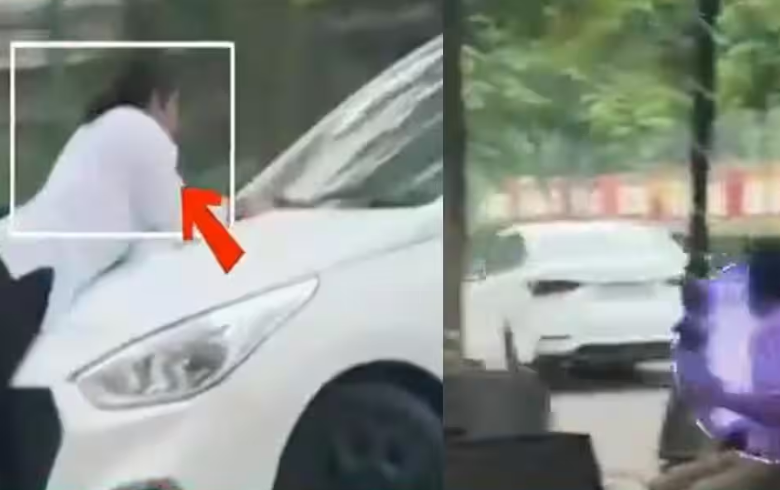 कार रोकने के बजाय आगे बढ़ा दी गाड़ी! लखनऊ में महिला को टक्कर मारने का आरोप