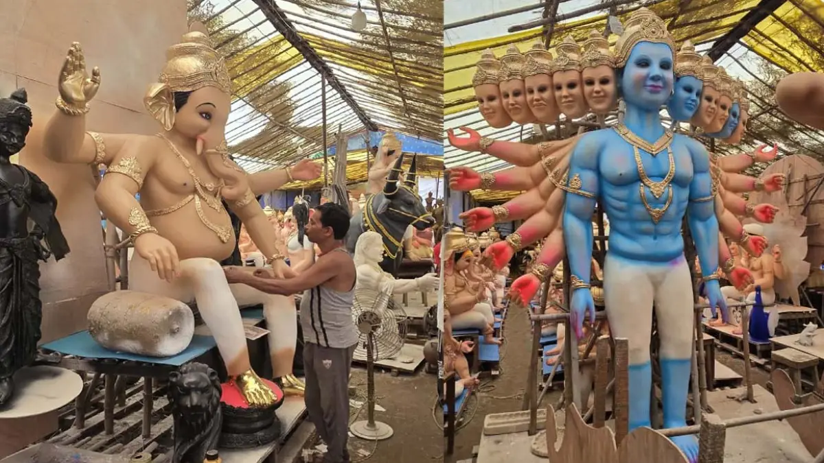 मिट्टी को दिया गणेश का विराट रूप, रमन की प्रतिमाएं रायपुर से सरगुजा तक मशहूर
