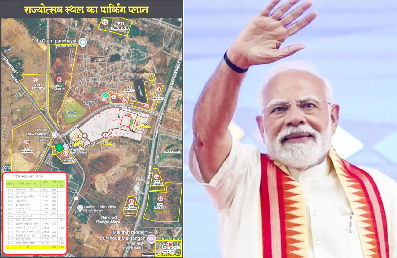 प्रधानमंत्री मोदी के रायपुर प्रवास के दौरान सुगम होगा नागरिकों के लिए यातायात