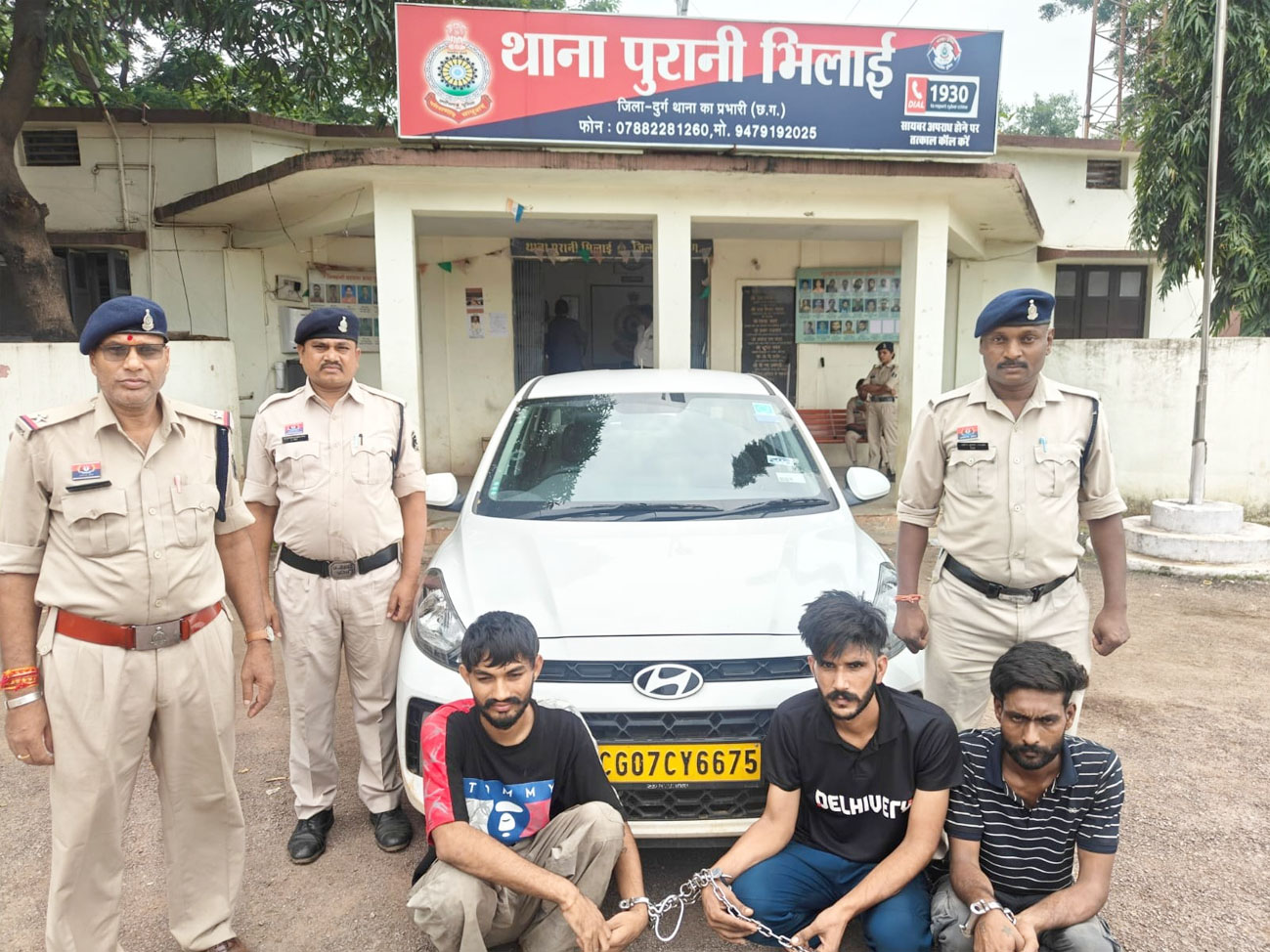 भिलाई में 3 युवक अफीम की तस्करी करते पकड़ाए