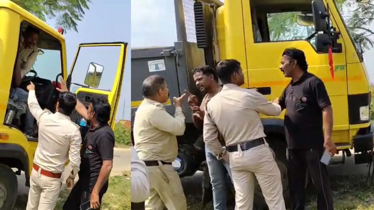  रेत परिवहन पर कार्रवाई करने पहुंची खनिज विभाग की टीम से भिड़ा चालक, मारपीट का लगाया आरोप