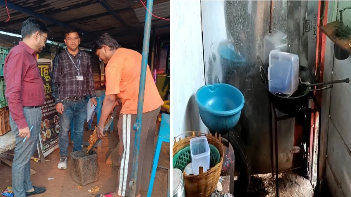 त्योहारी सीजन में खाद्य विभाग की कार्रवाई, फ्रीजर बंद मिलने पर 5 किलो जलेबी फिंकवाई