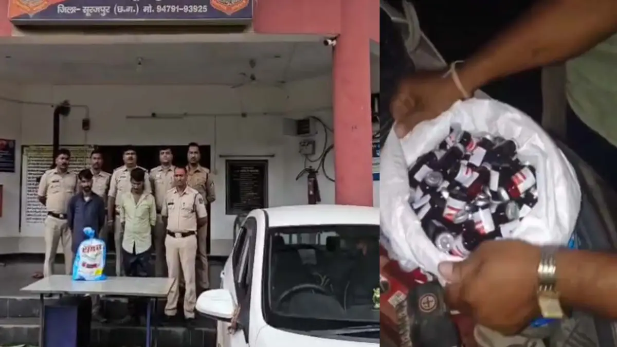 छत्तीसगढ़ में नशे के कारोबार पर पुलिस का शिकंजा, ढाई लाख के नशीले इंजेक्शन जब्त