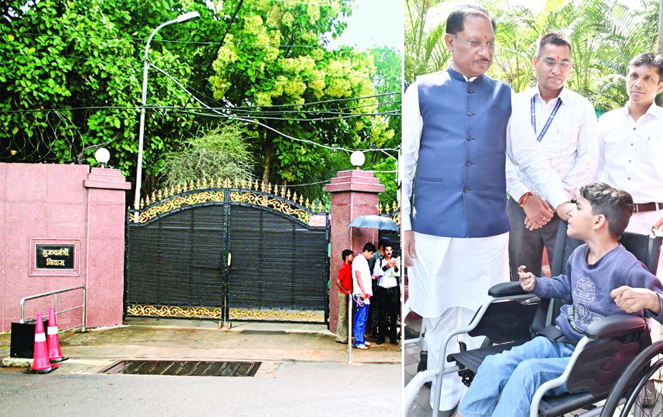 मुख्यमंत्री निवास में जनदर्शन : पैरों से चित्र उकेरने वाली पूनम बिटिया के जीवन में मुख्यमंत्री ने भरी नई उम्मीद