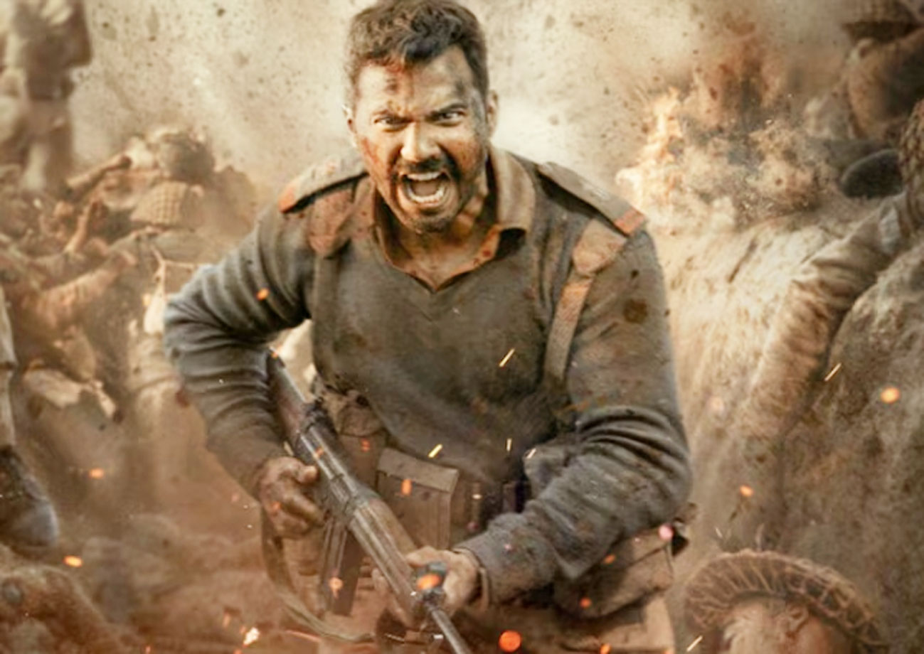 अभिनेता वरुण धवन ने अपकमिंग फिल्म 'बॉर्डर-2' से अपना पहला लुक रिवील किया