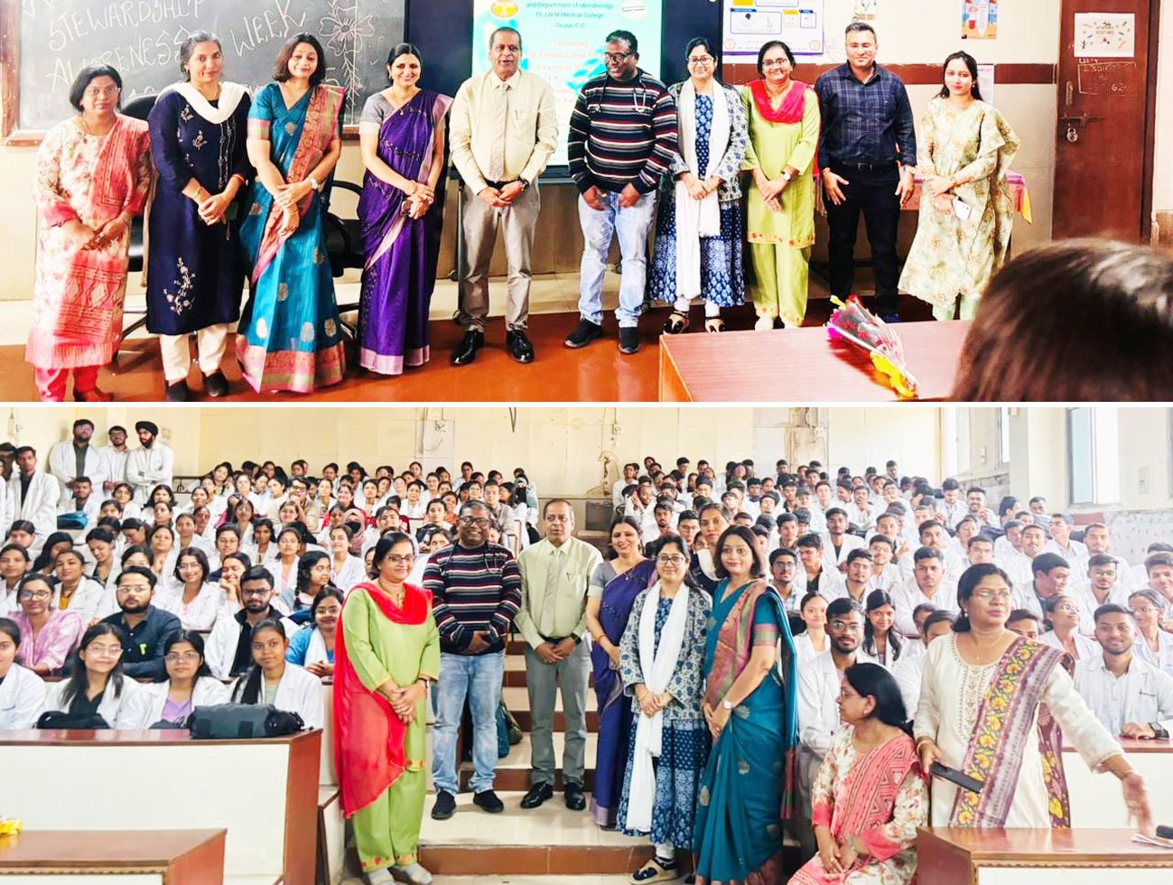 पं. नेहरू चिकित्सा महाविद्यालय में एंटीबायोटिक दवाओं के तर्कसंगत उपयोग पर आयोजित हुआ विशेष कार्यक्रम
