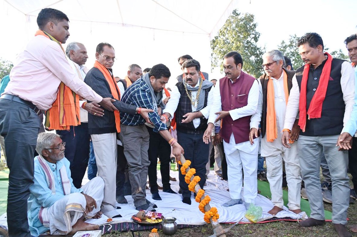 रेंगाखार जलाशय में निर्माण से वनांचल क्षेत्र के हजारों किसानों को मिलेगी सिंचाई सुविधा : विजय शर्मा