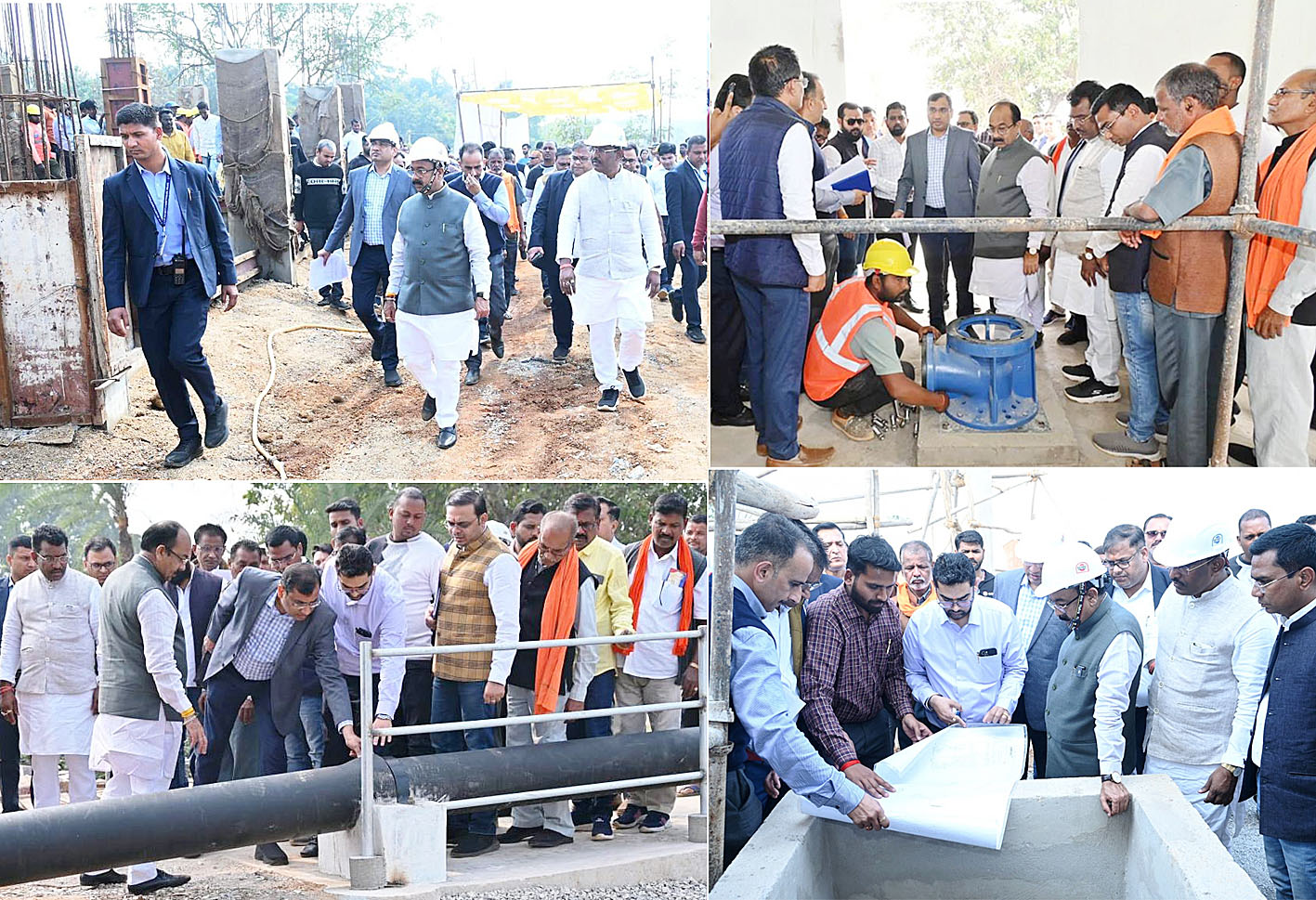 उप मुख्यमंत्री अरुण साव ने मिशन अमृत के तहत निर्माणाधीन जल प्रदाय योजना का किया औचक निरीक्षण