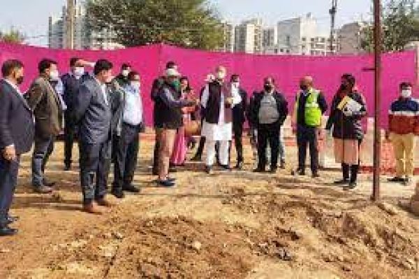   रायपुर : लोक निर्माण मंत्री ताम्रध्वज साहू ने दिल्ली में नवा छत्तीसगढ़ सदन के निर्माण कार्यों लिया जायजा 