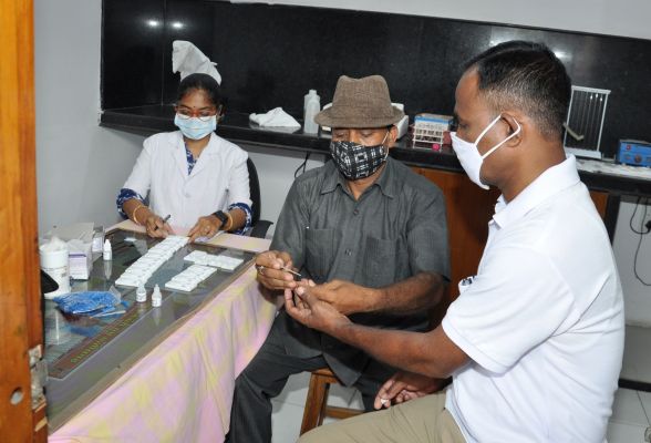 राजभवन में डेंगू परीक्षण शिविर का किया गया आयोजन