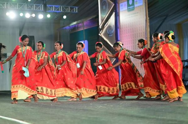 राज्योत्सव में आंध्र प्रदेश के जनजातीय नृत्य ढ़िमसा की प्रस्तुति से दर्शक हुए मंत्रमुग्ध