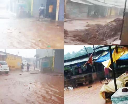 किरंदुल में एक बार फिर आया बाढ़, लोगों में मची अफरा-तफरी