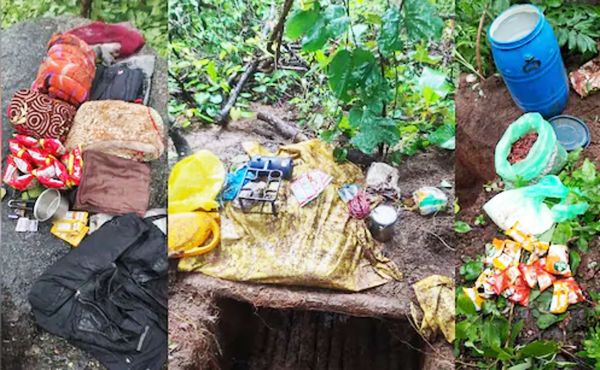 नक्सल सामान बरामद, गरियाबंद जंगल में मिली सफलता