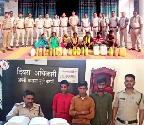 17 आरोपी गिरफ्तार, एसपी के निर्देश पर पुलिस ने की ताबड़तोड़ कार्रवाई