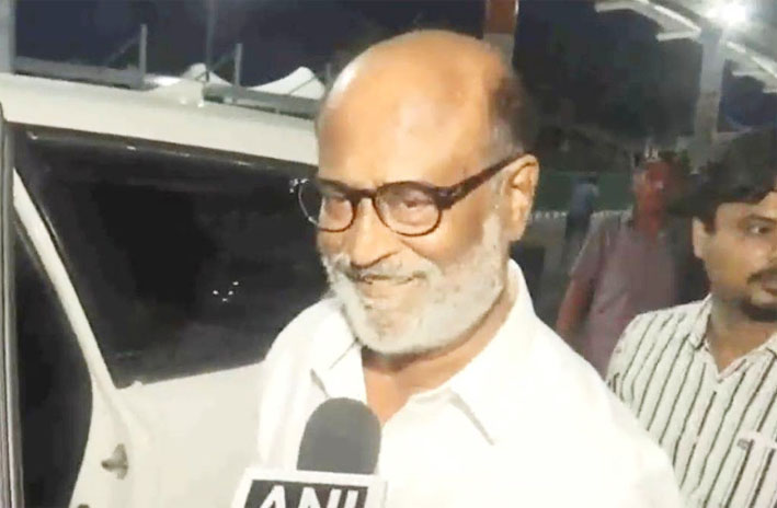लखनऊ पहुंचे रजनीकांत, कहा- 'सीएम के साथ देखूंगा फिल्म जेलर'