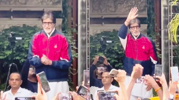 अमिताभ बच्चन के घर के बाहर लगा फैंस का जलसा