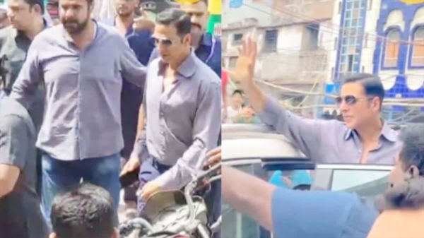 दिल्ली के जामा मस्जिद क्षेत्र में अक्षय कुमार का जोरदार स्वागत