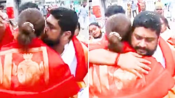 तिरुपति में ओम राउत ने कृति सेनन को किया किश, तो भड़की बीजेपी