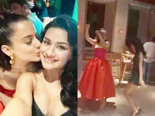 'टिकू वेड्स शेरू' की सक्सेस पार्टी में अवनीत कौर के साथ कंगना रनौत ने की डांस