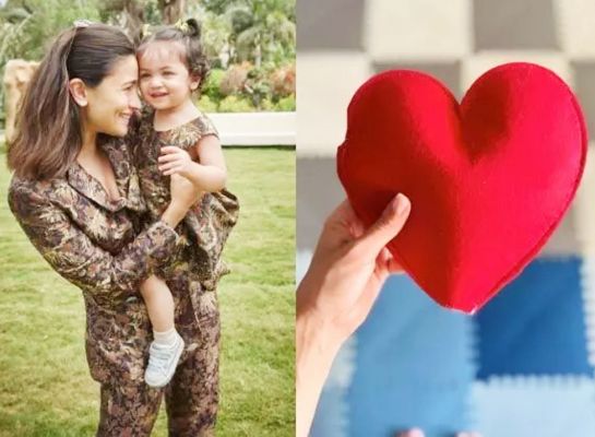 आलिया भट्ट ने अपनी छोटी महिला के लाल दिल की तस्वीर पोस्ट की
