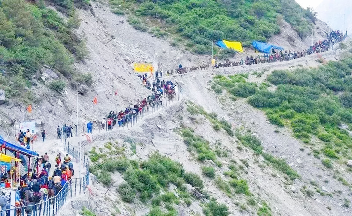 9 दिनों में 1.63 लाख श्रद्धालुओं ने की अमरनाथ यात्रा