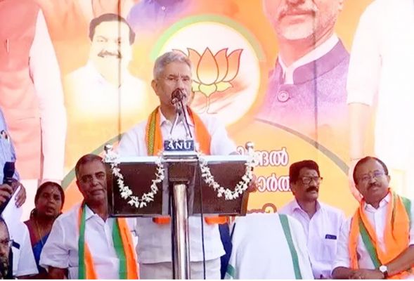 विदेश मंत्री जयशंकर ने केरल में चुनावी सभा को किया संबोधित