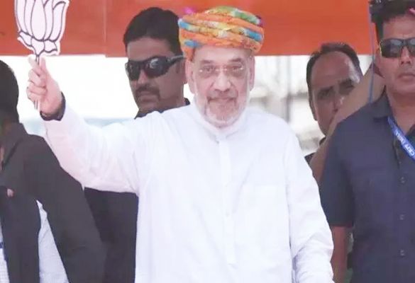 लोकसभा चुनाव : गृहमंत्री अमित शाह ने अहमदाबाद में मेगा रोड शो किया