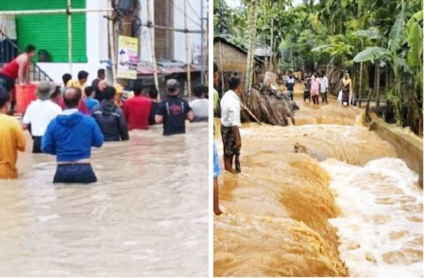मणिपुर के कई हिस्सों में बाढ़ के चलते स्कूल-सरकारी दफ्तर बंद