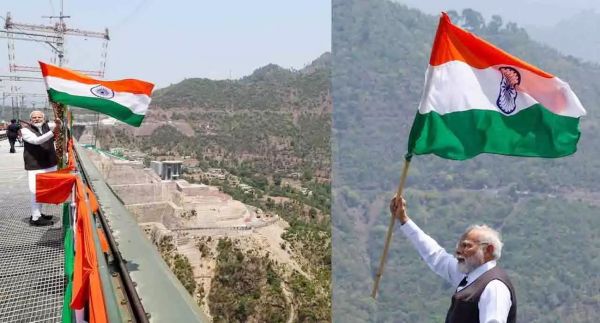 प्रधानमंत्री मोदी ने चेनाब पुल पर तिरंगा लहराया, पहलगाम की साजिश रचने वालों को करारा जवाब