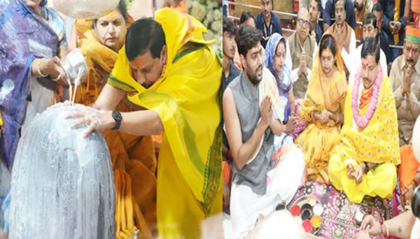 मुख्यमंत्री मोहन यादव ने की श्री महाकाल की पूजा-अर्चना