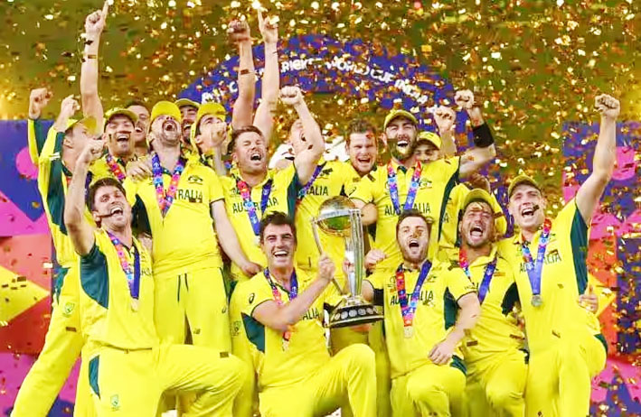 विश्व कप-2023 : ऑस्ट्रेलिया छठवीं बार बनी विश्व विजेता