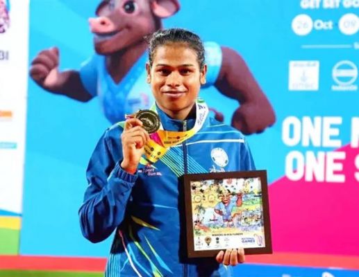 राष्ट्रीय खेल में केएम चंदा ने 800 मीटर में स्वर्ण पदक जीता