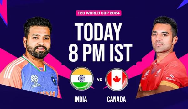 T20 World Cup 2024 : ग्रुप स्टेज के आखरी मुकाबले में कनाडा से होगा भारत का सामना