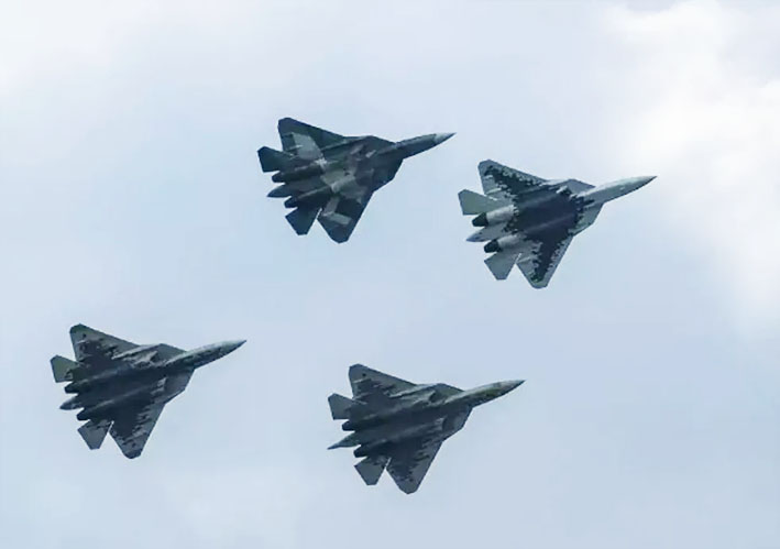 रूसी रक्षा उद्यमों ने Su-57 लड़ाकू विमानों का उत्पादन दोगुना किया