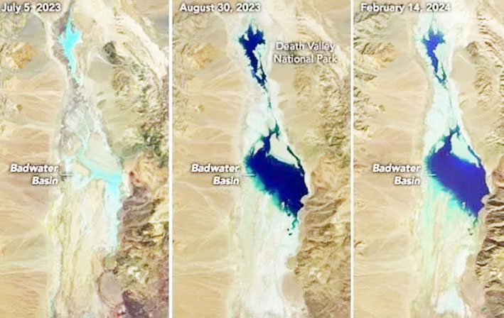 नासा ने दुनिया की सबसे गर्म जगह की दुर्लभ झील की पहले और बाद की सैटेलाइट तस्वीरें साझा की